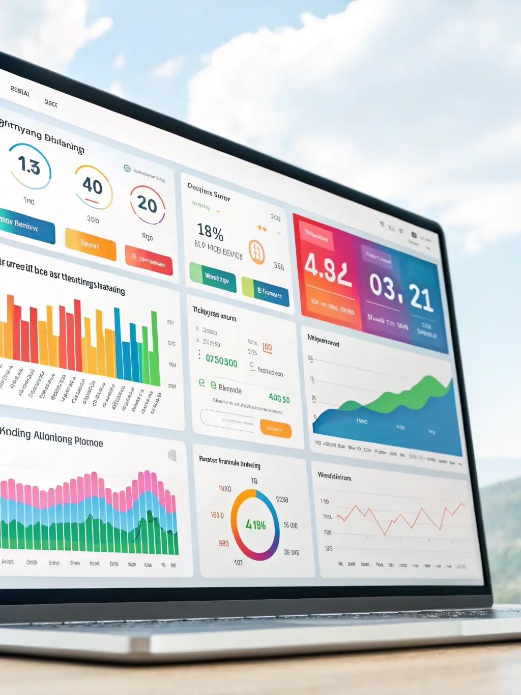 An image of a dashboard displaying maintenance schedules and asset status, emphasizing Asset Maintenance Management.